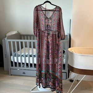 Colorful, floral maxi dress from forever 21 (no lining)